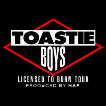 TOASTIE BOYS - SUPER SOFT UNISEX PULLOVER HOODIE - BLACK Design