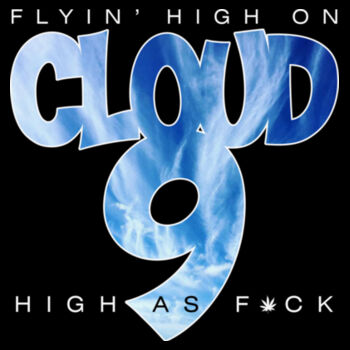 CLOUD 9 - SUPER SOFT UNISEX PULLOVER HOODIE - BLACK Design