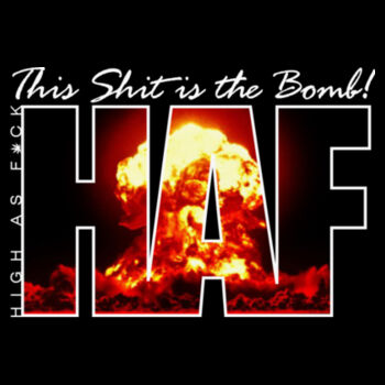 THE BOMB - SUPER SOFT UNISEX PULLOVER HOODIE - BLACK Design