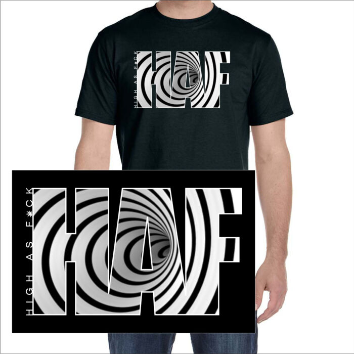 SPIRAL - SUPER SOFT UNISEX SHORT SLEEVE T-SHIRT - BLACK Thumbnail