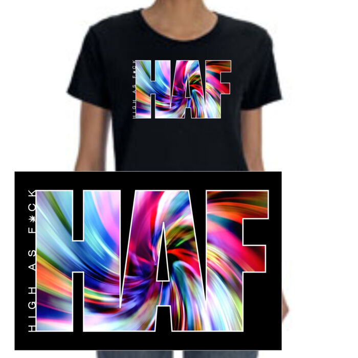 TYE DYE - SUPER SOFT UNISEX SHORT SLEEVE T-SHIRT - BLACK Thumbnail