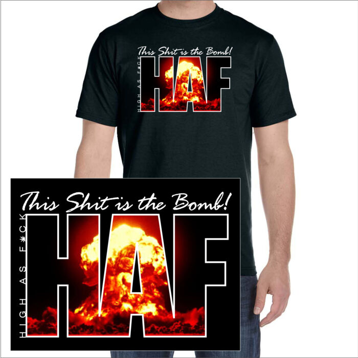 THE BOMB - SUPER SOFT UNISEX SHORT SLEEVE T-SHIRT - BLACK Thumbnail