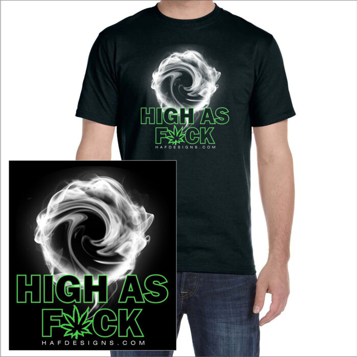 SMOKE RING - SUPER SOFT UNISEX SHORT SLEEVE T-SHIRT - BLACK Thumbnail