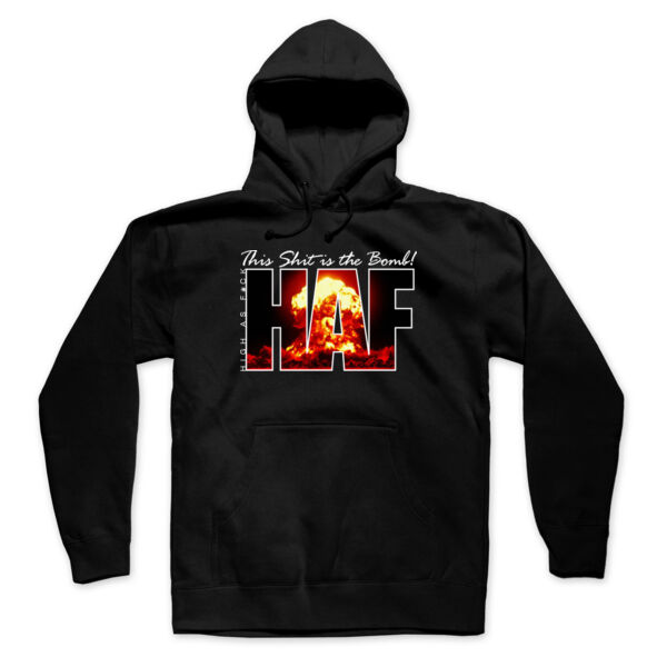 THE BOMB - SUPER SOFT UNISEX PULLOVER HOODIE - BLACK Thumbnail