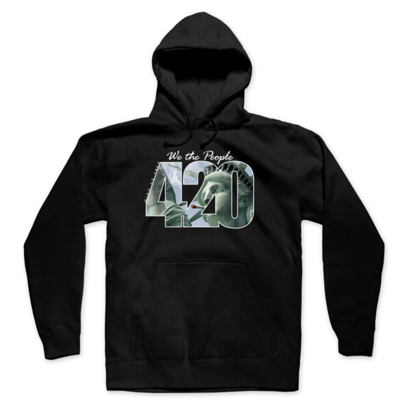 WE THE PEOPLE - SUPER SOFT UNISEX PULLOVER HOODIE - BLACK Thumbnail